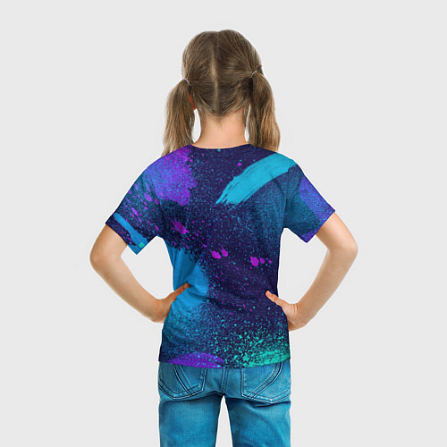 Детская футболка Брызги краски / 3D-принт – фото 6