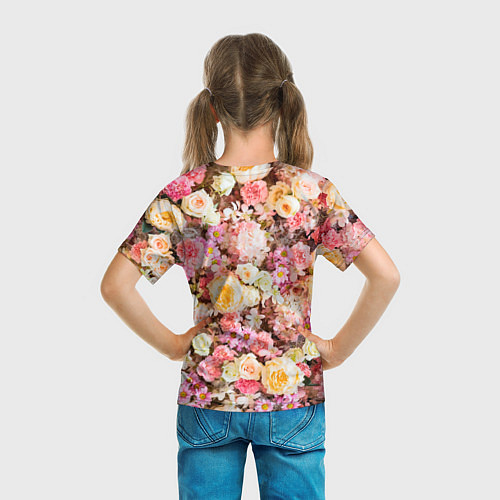 Детская футболка Тысяча цветов / 3D-принт – фото 6