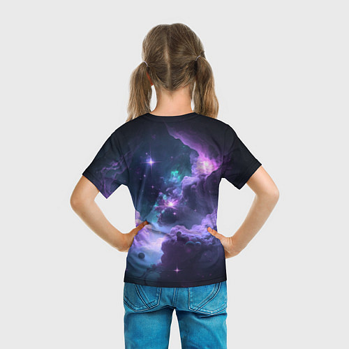 Детская футболка Котик космонавт / 3D-принт – фото 6