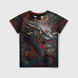 Футболка детская Дракон Irezumi, цвет: 3D-принт