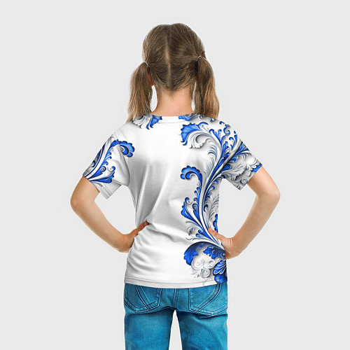 Детская футболка Русские узоры / 3D-принт – фото 6
