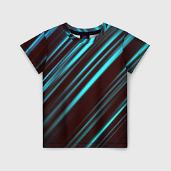 Футболка детская Stripes line neon color, цвет: 3D-принт