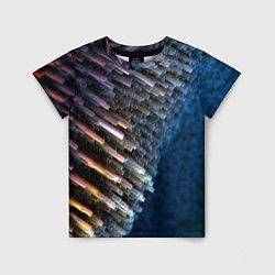 Футболка детская Shape grey abstract, цвет: 3D-принт