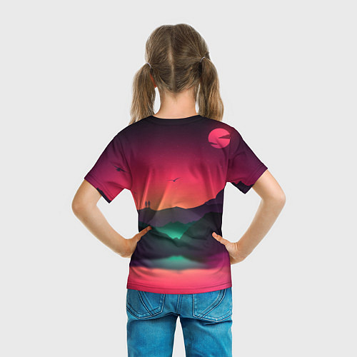 Детская футболка Неоновая природа / 3D-принт – фото 6