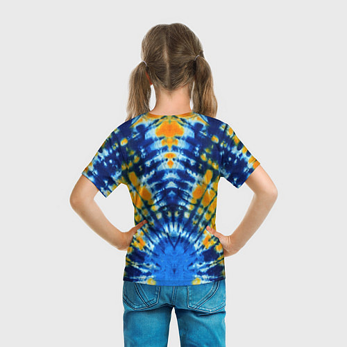 Детская футболка Tie dye стиль хиппи / 3D-принт – фото 6