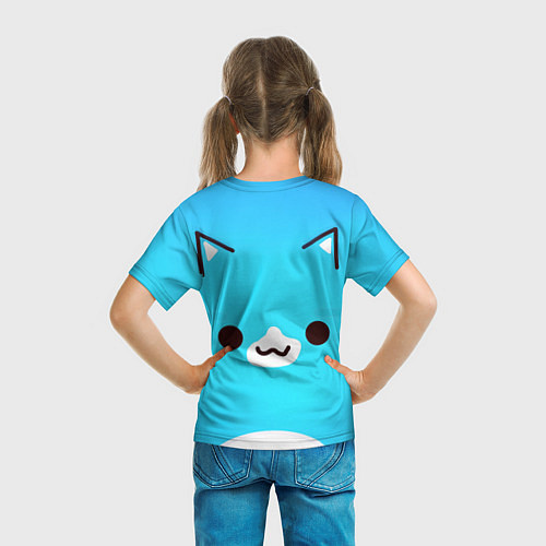 Детская футболка Geometry Dash Cat / 3D-принт – фото 6