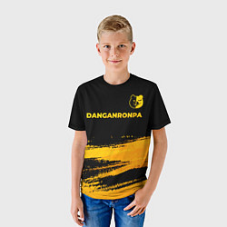 Футболка детская Danganronpa - gold gradient: символ сверху, цвет: 3D-принт — фото 2