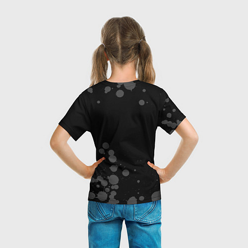 Детская футболка Counter Strike glitch на темном фоне: надпись, сим / 3D-принт – фото 6