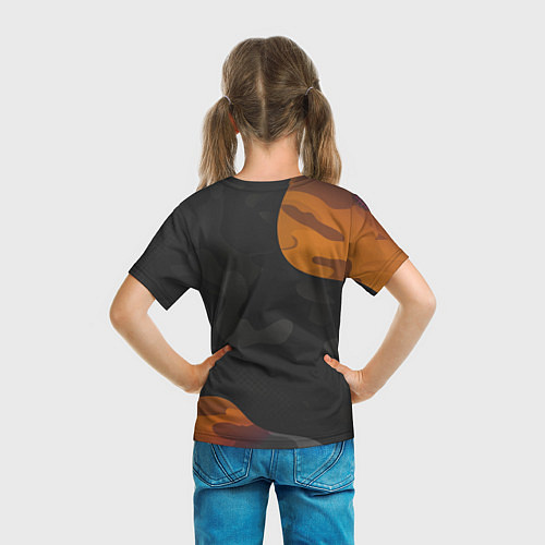 Детская футболка Необычный камуфляж / 3D-принт – фото 6