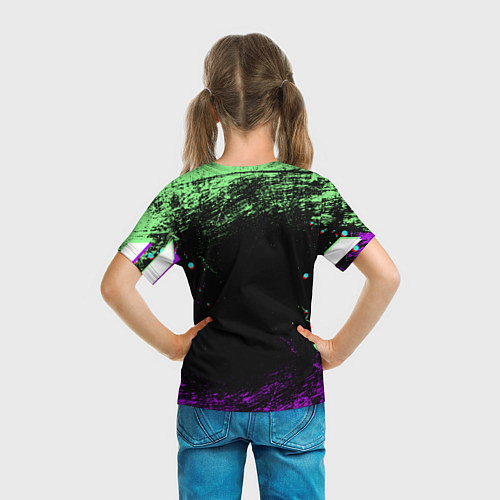 Детская футболка Counter Strike 2 - Neon / 3D-принт – фото 6