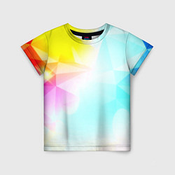 Футболка детская Gradient colors geometry, цвет: 3D-принт