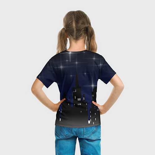 Детская футболка Город ночной / 3D-принт – фото 6
