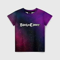 Детская футболка Black Clover gradient space