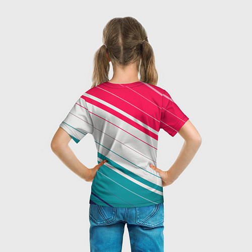 Детская футболка Counter strike 2 полосы / 3D-принт – фото 6