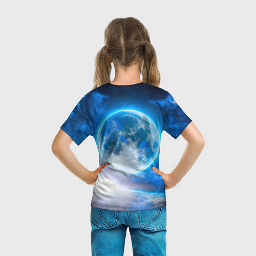 Детская футболка Планета сияет / 3D-принт – фото 6