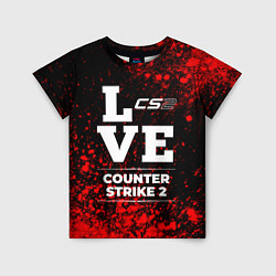 Футболка детская Counter Strike 2 love классика, цвет: 3D-принт