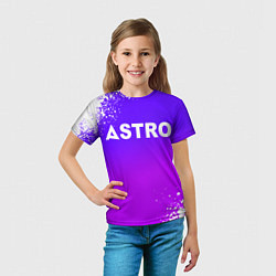 Футболка детская Астро логотип, цвет: 3D-принт — фото 2