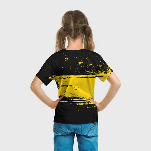 Детская футболка Желтое граффити / 3D-принт – фото 6