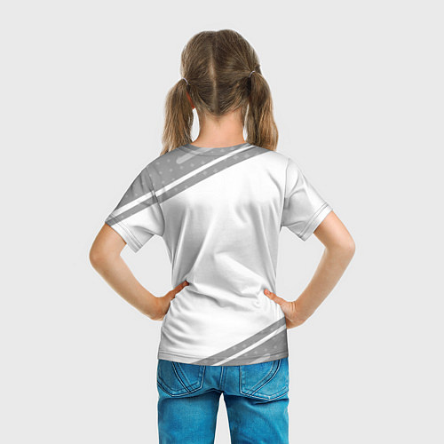 Детская футболка Hellsing glitch на светлом фоне / 3D-принт – фото 6