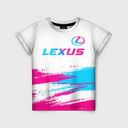 Детская футболка Lexus neon gradient style: символ сверху