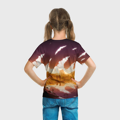 Детская футболка ЧжунЛи Геншин Импакт / 3D-принт – фото 6