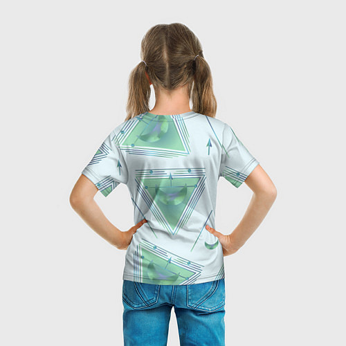 Детская футболка Луна в треугольнике / 3D-принт – фото 6