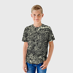 Футболка детская Татуировочный орнамент, цвет: 3D-принт — фото 2