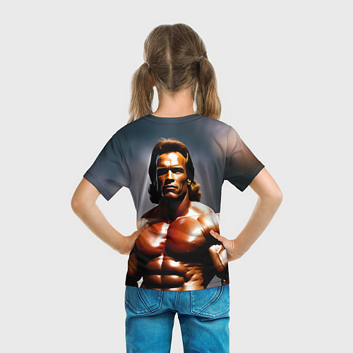 Детская футболка Арнольд Шварценеггер железный арни / 3D-принт – фото 6