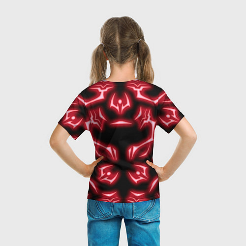 Детская футболка Магическая битва светящиеся Знаки Сукуны / 3D-принт – фото 6