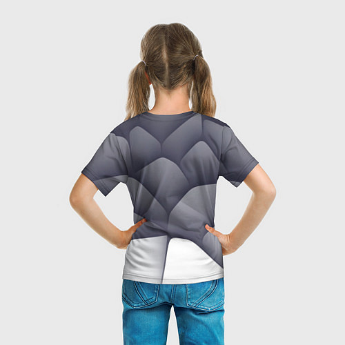 Детская футболка Паттерн из гладких камней / 3D-принт – фото 6