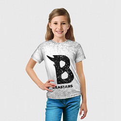 Футболка детская Beastars с потертостями на светлом фоне, цвет: 3D-принт — фото 2