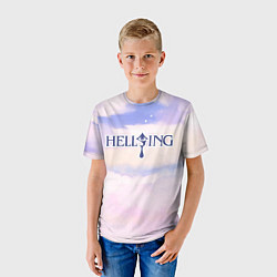 Футболка детская Hellsing sky clouds, цвет: 3D-принт — фото 2