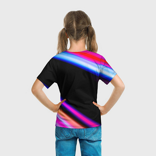 Детская футболка Infiniti speed lights / 3D-принт – фото 6