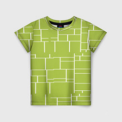 Футболка детская Цвет зеленый салатовый тренд, цвет: 3D-принт