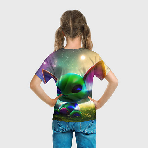 Детская футболка Крошка инопланетянин / 3D-принт – фото 6