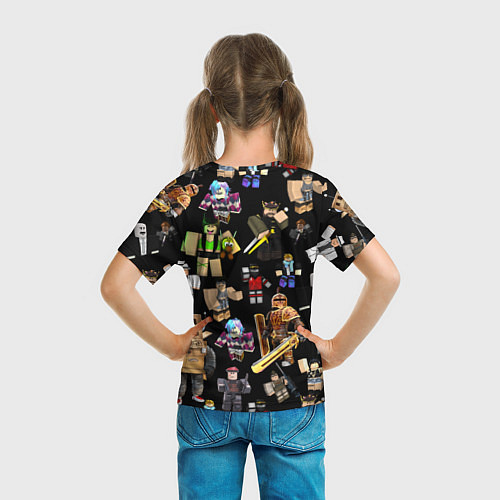 Детская футболка Роблокс и его персонажи / 3D-принт – фото 6