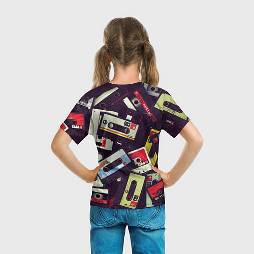 Детская футболка Кассета 90-е / 3D-принт – фото 6