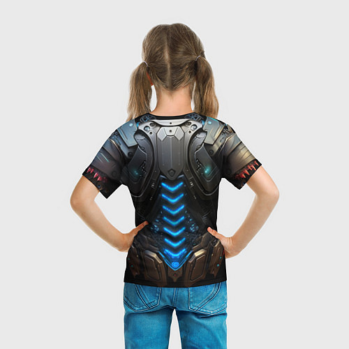 Детская футболка Силовой доспех космодесантника / 3D-принт – фото 6