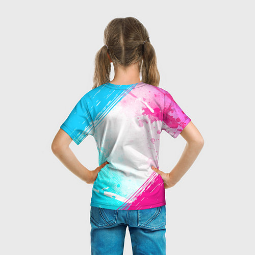Детская футболка Evangelion neon gradient style / 3D-принт – фото 6