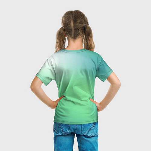 Детская футболка Разноцветный попугай / 3D-принт – фото 6