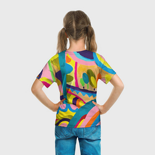 Детская футболка Rainbow Spring / 3D-принт – фото 6