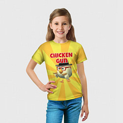 Футболка детская Chicken Gun с пистолетами, цвет: 3D-принт — фото 2