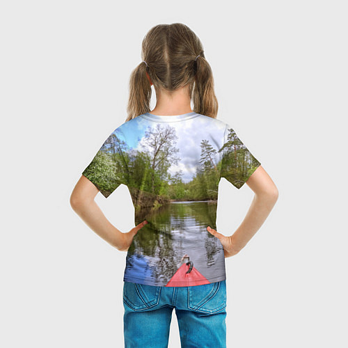 Детская футболка Реки России / 3D-принт – фото 6