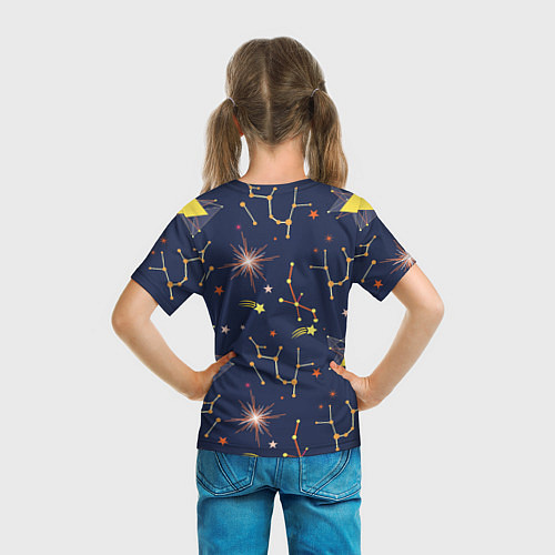 Детская футболка Созвездия / 3D-принт – фото 6