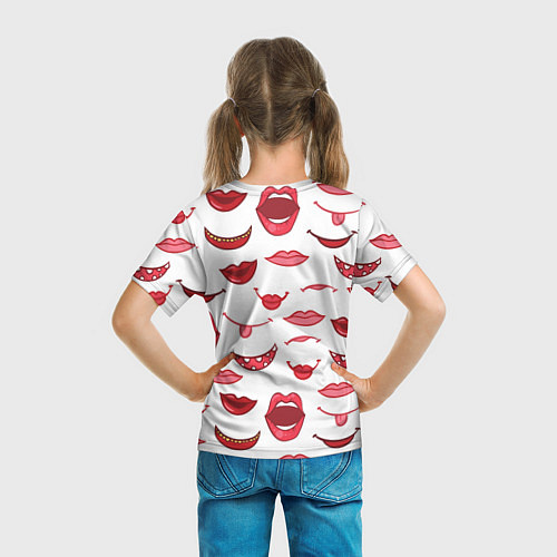 Детская футболка Сладкие губы / 3D-принт – фото 6
