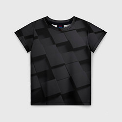 Футболка детская Чёрные геометрические блоки, цвет: 3D-принт
