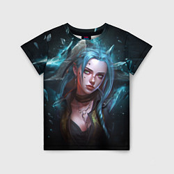 Футболка детская Jinx fantasy art Arcane League of Legends, цвет: 3D-принт