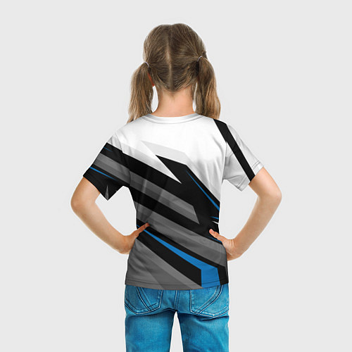 Детская футболка БМВ - спортивная униформа / 3D-принт – фото 6