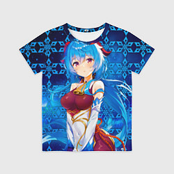 Футболка детская Геншин Импакт: Гань Юй Персонаж, цвет: 3D-принт