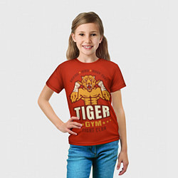 Футболка детская Tiger - боец, цвет: 3D-принт — фото 2